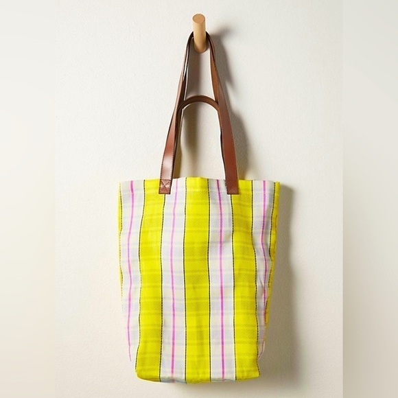 NWOT Free People, Double Time Tote, Stripes - Picture 1 of 8